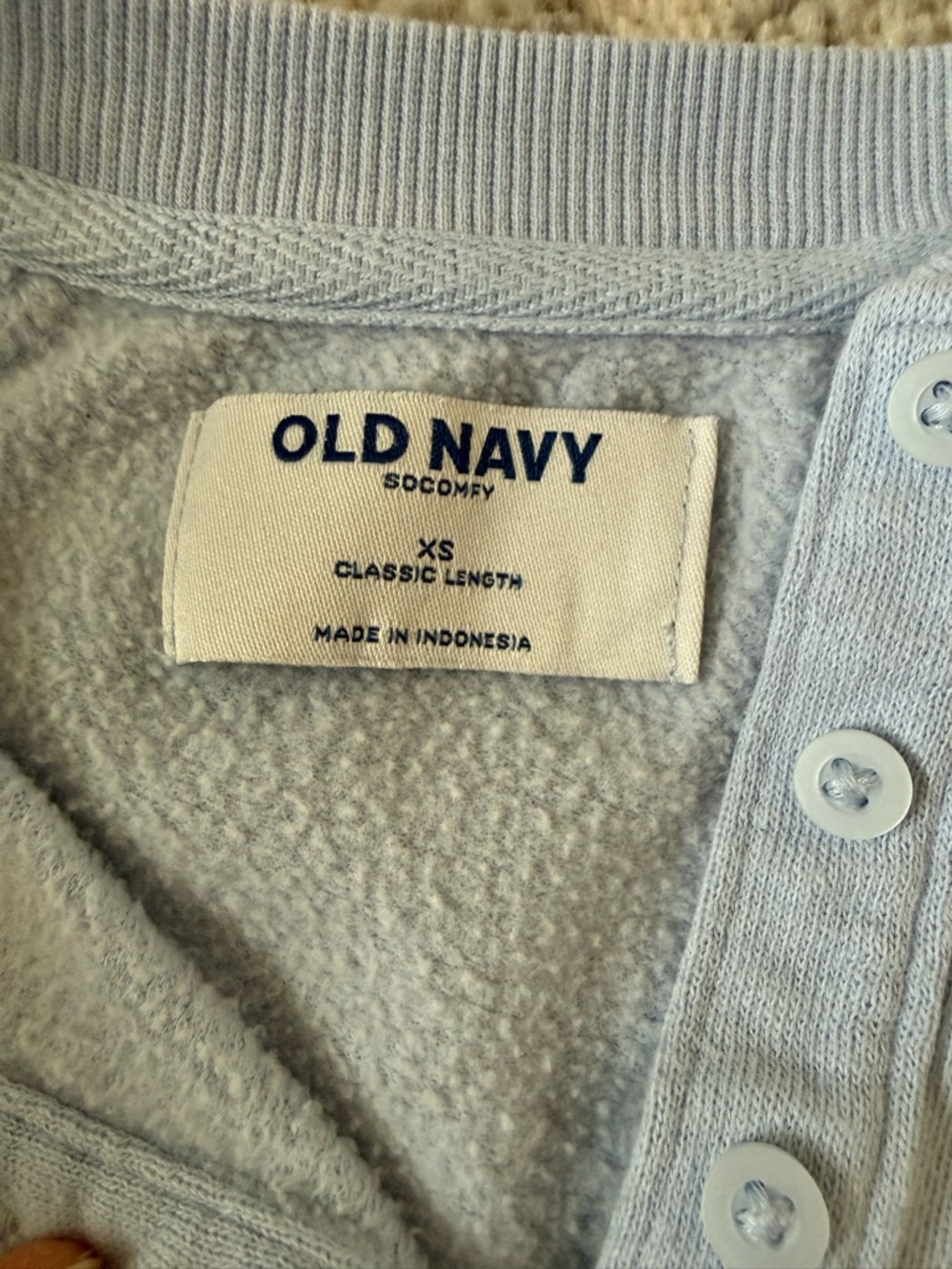 Old Navy Light Blue Oversized Crewneck Sweat Set - Picture 4 of 6